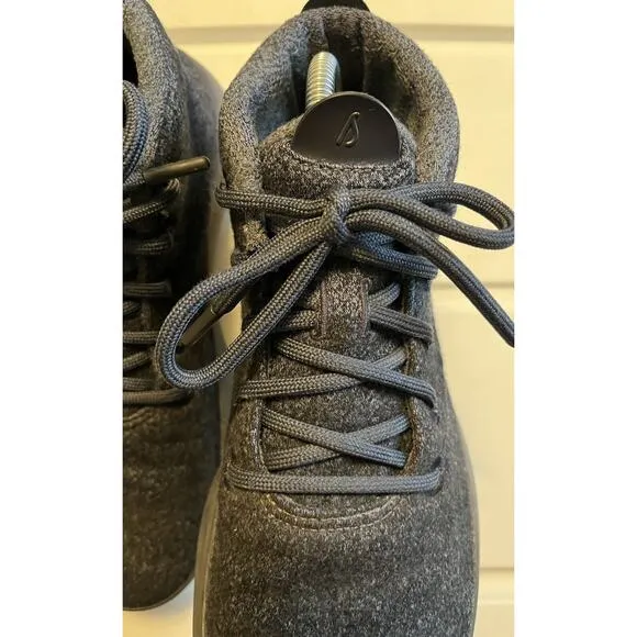 AllBirds WRU Wool Runner Up Mizzle Shoes Mens Size 9 Gray Blue Mid Top