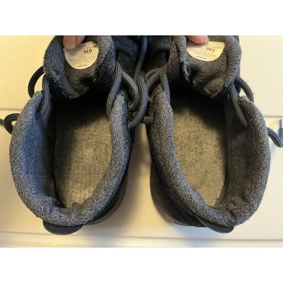 AllBirds WRU Wool Runner Up Mizzle Shoes Mens Size 9 Gray Blue Mid Top