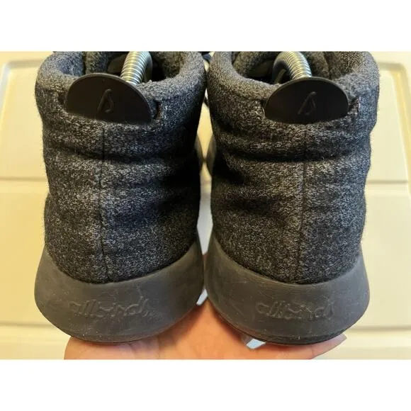 AllBirds WRU Wool Runner Up Mizzle Shoes Mens Size 9 Gray Blue Mid Top