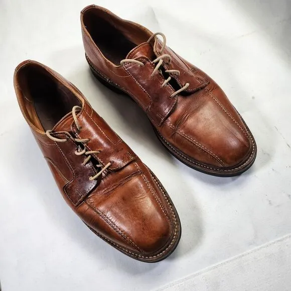 Allen Edmonds Brown Leather Mens Dress Shoes With Lace-Up Closure‎ &amp; Rubber Sole