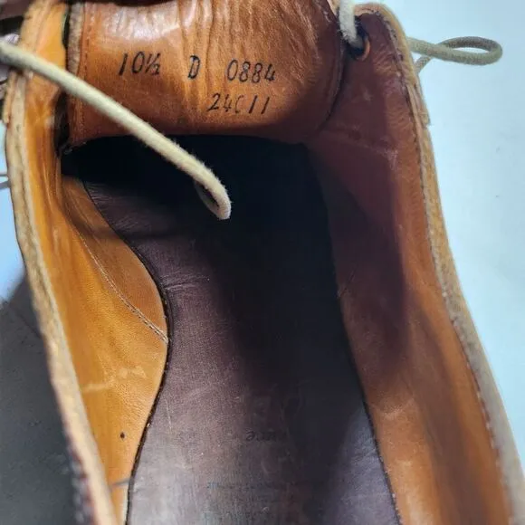 Allen Edmonds Brown Leather Mens Dress Shoes With Lace-Up Closure‎ &amp; Rubber Sole