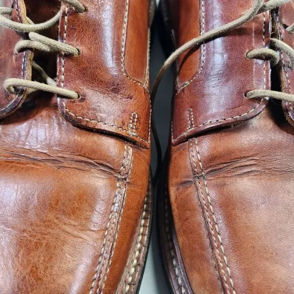 Allen Edmonds Brown Leather Mens Dress Shoes With Lace-Up Closure‎ &amp; Rubber Sole