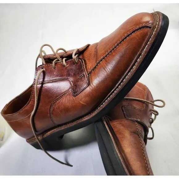 Allen Edmonds Brown Leather Mens Dress Shoes With Lace-Up Closure‎ &amp; Rubber Sole