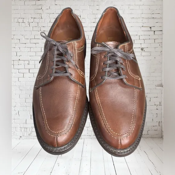 Allen Edmonds Brown Wilbert Men Comfort Oxford Shoes Size 14