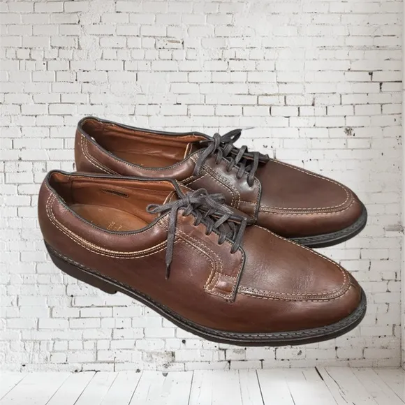 Allen Edmonds Brown Wilbert Men Comfort Oxford Shoes Size 14