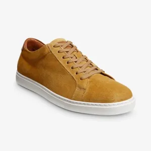 Allen Edmonds Courtside Suede Sneakers Mustard Yellow Size 11 Mens Lace Up