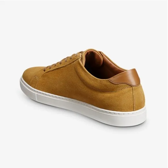 Allen Edmonds Courtside Suede Sneakers Mustard Yellow Size 11 Mens Lace Up