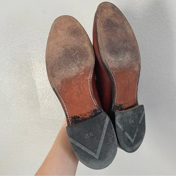 Allen Edmonds Grayson Brown Leather Tassel Loafer Size 10.5 AA