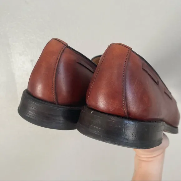 Allen Edmonds Grayson Brown Leather Tassel Loafer Size 10.5 AA