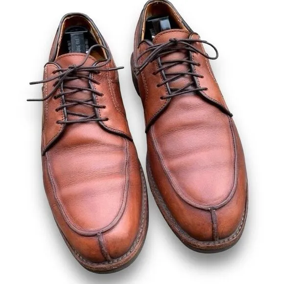 Allen Edmonds Handcrafted Brown Leather Shoes Business Casual Made in USA size 9