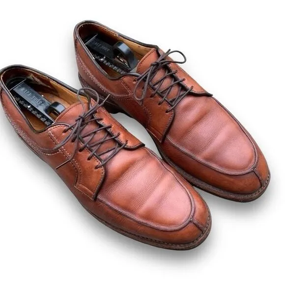 Allen Edmonds Handcrafted Brown Leather Shoes Business Casual Made in USA size 9