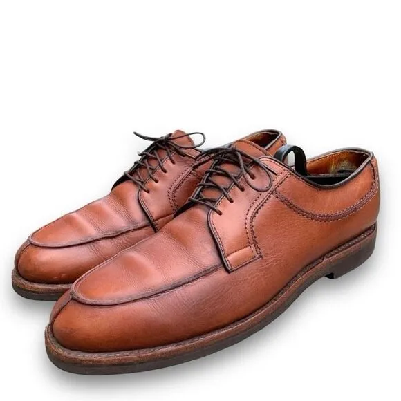 Allen Edmonds Handcrafted Brown Leather Shoes Business Casual Made in USA size 9