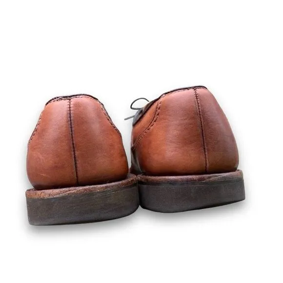 Allen Edmonds Handcrafted Brown Leather Shoes Business Casual Made in USA size 9