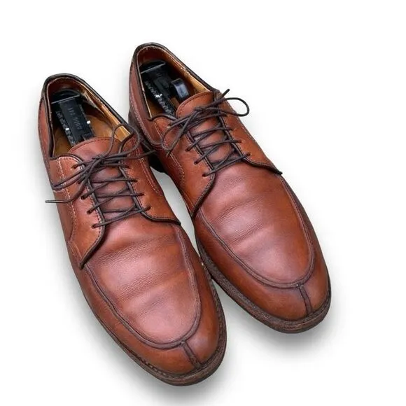 Allen Edmonds Handcrafted Brown Leather Shoes Business Casual Made in USA size 9
