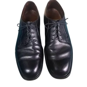 Allen Edmonds Leeds 9558 9C Pebble Grain Plain Toe Derby Blucher 80s Vintage