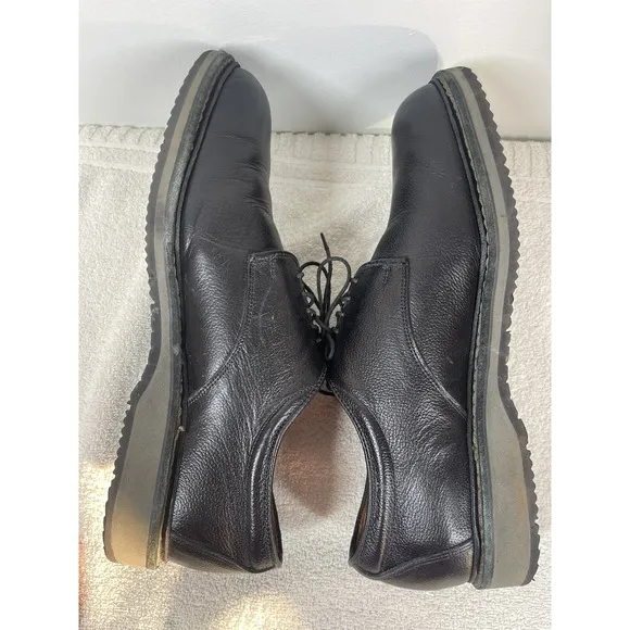 Allen Edmonds Men's Black Leather Badlands Lace Up Blucher Comfort Shoe Size 11D