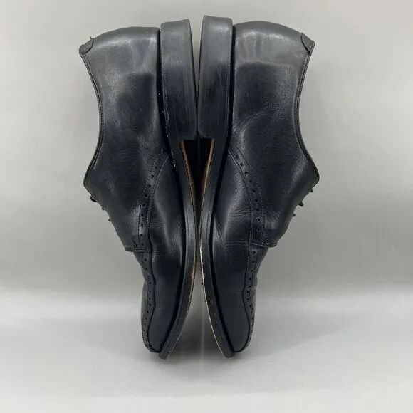 Allen Edmonds Wendell Men Size 9.5 3E Shoes Black Leather Comfort Dress Oxford