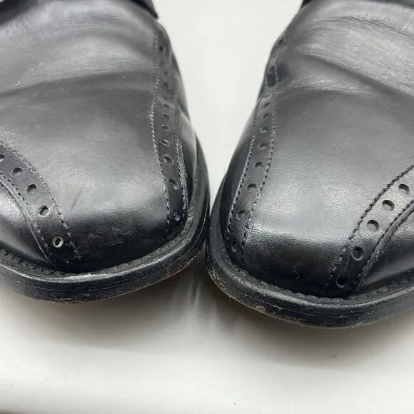 Allen Edmonds Wendell Men Size 9.5 3E Shoes Black Leather Comfort Dress Oxford