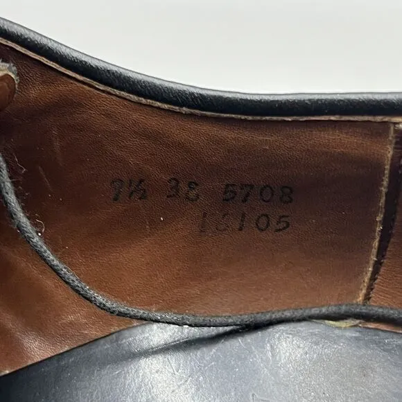 Allen Edmonds Wendell Men Size 9.5 3E Shoes Black Leather Comfort Dress Oxford