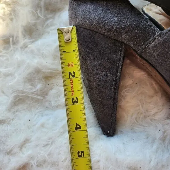 All Saints portia clog style heels gray suede