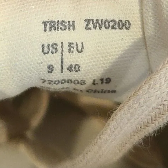 AllSaints Trish 40 Womens Size‎ 9 Shoes Brown White Snakeskin Low Top Sneakers