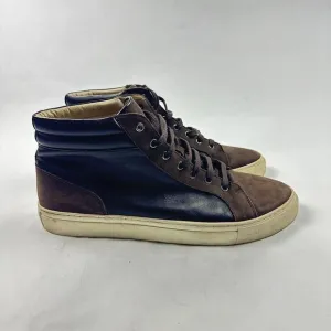 Alphakilo Shoes Mens 12‎ High-Top Leather Sneaker Brown Made in Portugal
