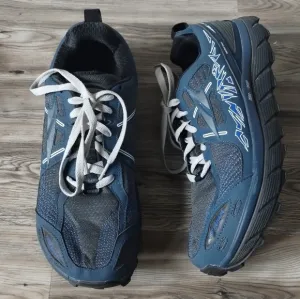 ALTRA Lone Peak 3.5 Trail Shoes Blue Black Silver Mens Size 11