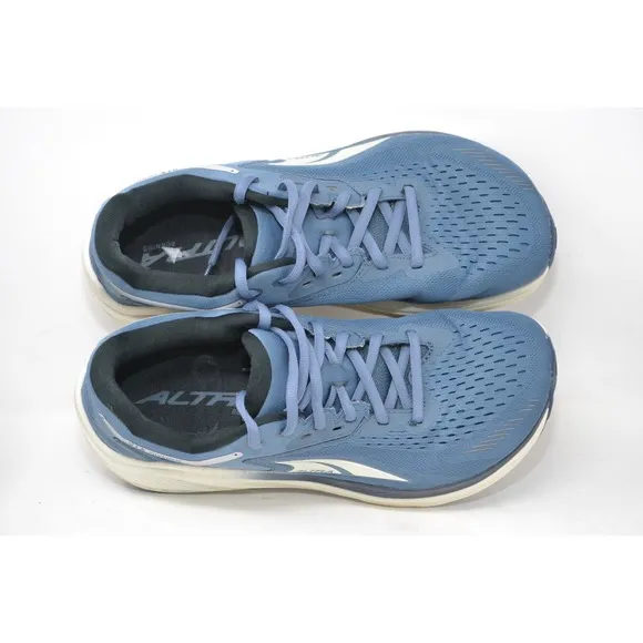 Altra Via Olympus Mens Size 8.5 Blue White Black Athletic Running Shoes Sneakers