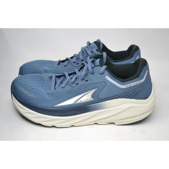 Altra Via Olympus Mens Size 8.5 Blue White Black Athletic Running Shoes Sneakers