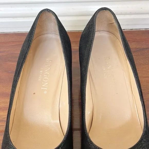 Amalfi Rangoni Luke Pump Low Block Heels Shoes With Bow