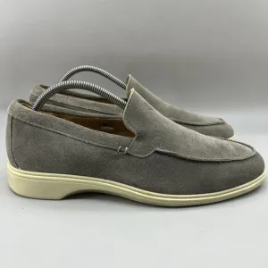 Amberjack The Loafer Men's Size 8 M Gray Suede Low Top Comfort Slip On Shoes