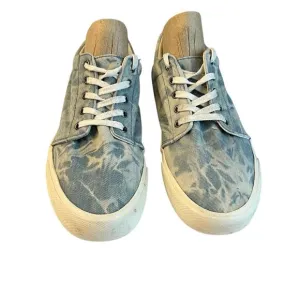 American Eagle Shoes Low Top Denim Tie Dye Mens Size 9 Blue &amp; White