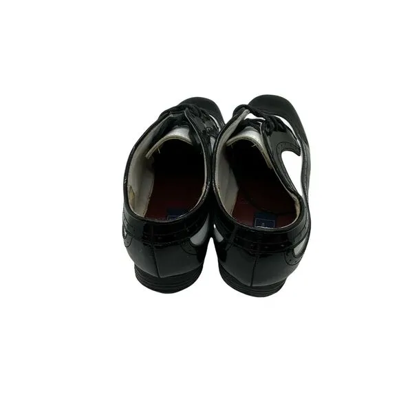Andrew Fezza Oxford Shoes Men's White Black All Man Made Lace Up Dapper Size 6