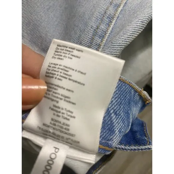 Anine Bing Sonya Jeans Classic Blue Size 23