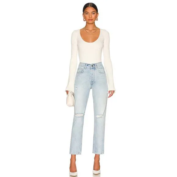 Anine Bing Sonya Jeans Classic Blue Size 23