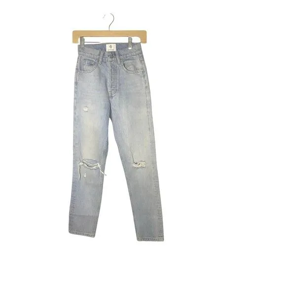 Anine Bing Sonya Jeans Classic Blue Size 23