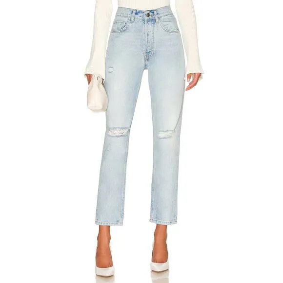 Anine Bing Sonya Jeans Classic Blue Size 23