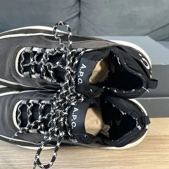 A.P.C. 19SS Paact Low Top Sneakers Low Cut Black Men’s Size 12 / EU 45