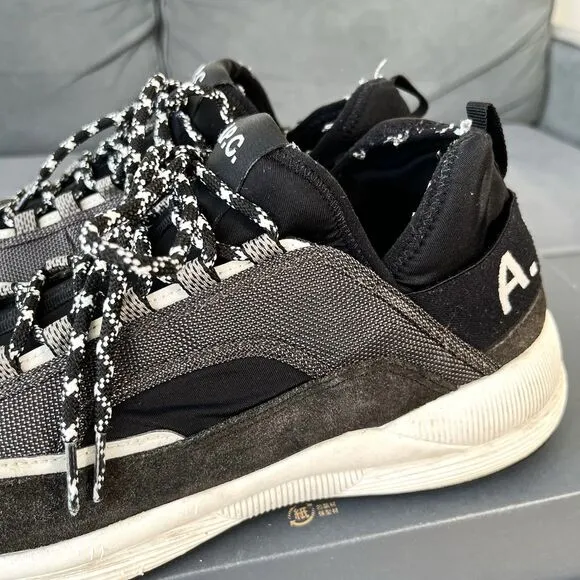 A.P.C. 19SS Paact Low Top Sneakers Low Cut Black Men’s Size 12 / EU 45