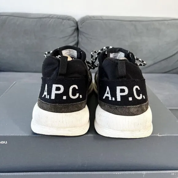 A.P.C. 19SS Paact Low Top Sneakers Low Cut Black Men’s Size 12 / EU 45