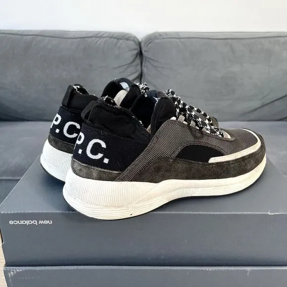A.P.C. 19SS Paact Low Top Sneakers Low Cut Black Men’s Size 12 / EU 45