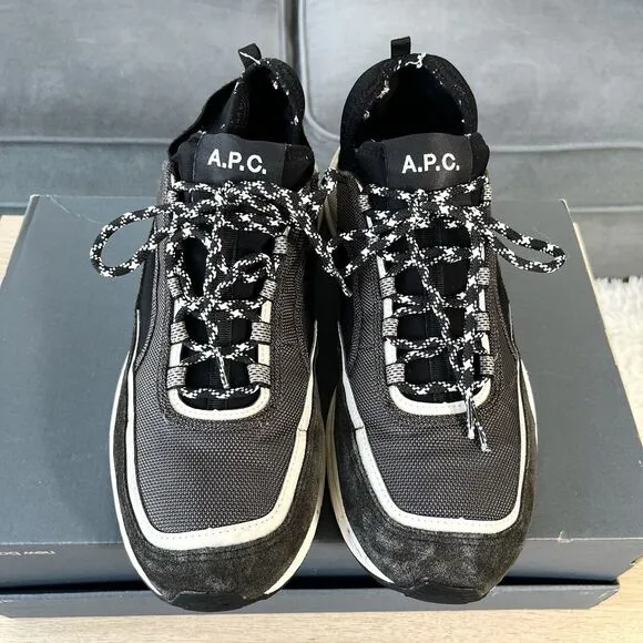 A.P.C. 19SS Paact Low Top Sneakers Low Cut Black Men’s Size 12 / EU 45