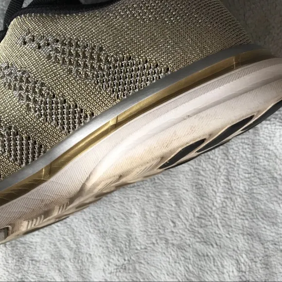APL Techloom Pro Sneaker Metallic Silver Gold Knit