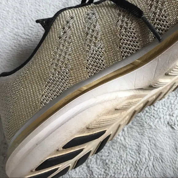APL Techloom Pro Sneaker Metallic Silver Gold Knit