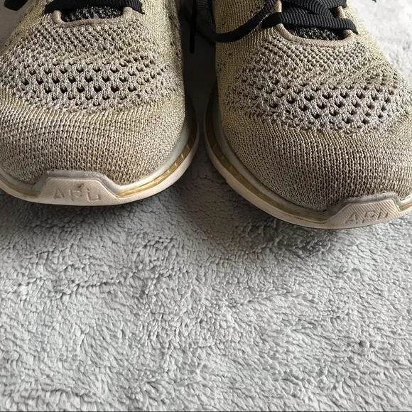APL Techloom Pro Sneaker Metallic Silver Gold Knit