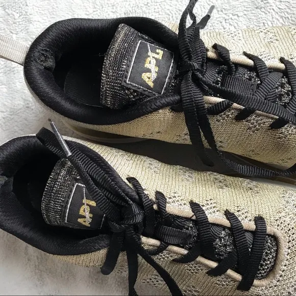 APL Techloom Pro Sneaker Metallic Silver Gold Knit