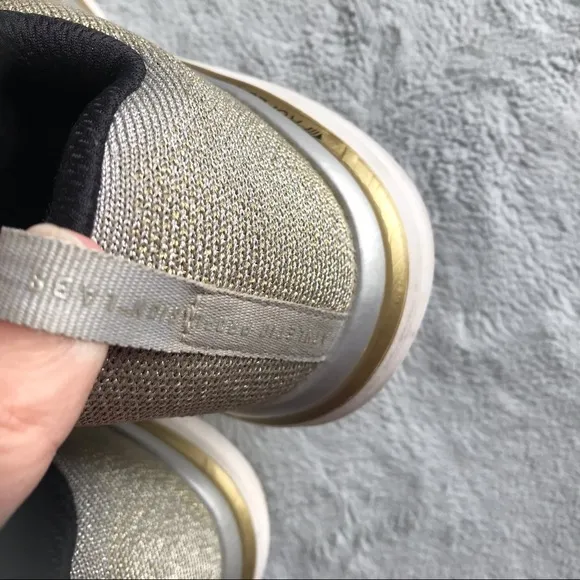 APL Techloom Pro Sneaker Metallic Silver Gold Knit