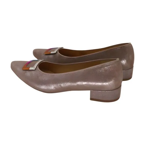 ara Taupe Paley Suede Pumps Womens Shoes, TAUPE GLAMOURKID, Size 10