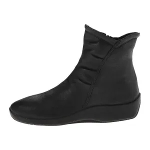 Arcopedico Womens L19 Boots EU 35 US 5 Black Vegan Leather Water Resistant NIB