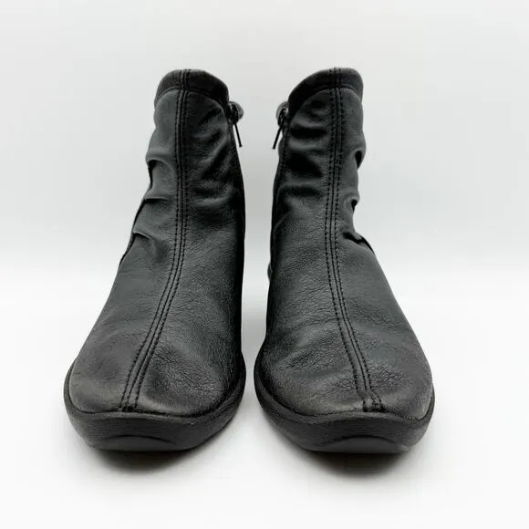 Arcopedico Womens L19 Boots EU 35 US 5 Black Vegan Leather Water Resistant NIB
